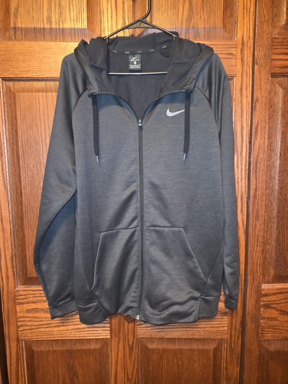 Nike Dri-fit Men's Black Full-Zip Hoodie